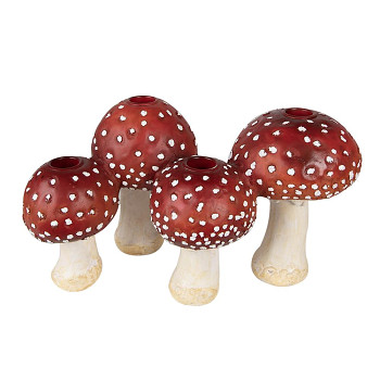 Polyrezinový svícen MUSHROOM Clayre & Eef 6PR3899