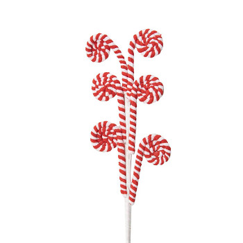 Vánoční zapichovací dekorace CANDY CANE Clayre & Eef 65859