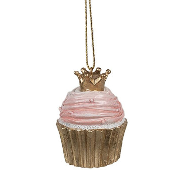 Vánoční ozdoba CUPCAKE Clayre & Eef 6PR4206