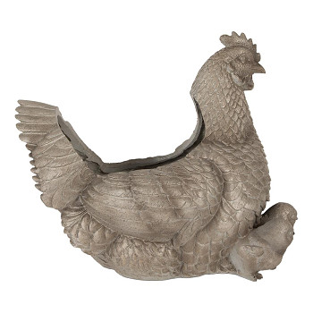 Polyrezinový květináč CHICKEN Clayre & Eef 6PR5447